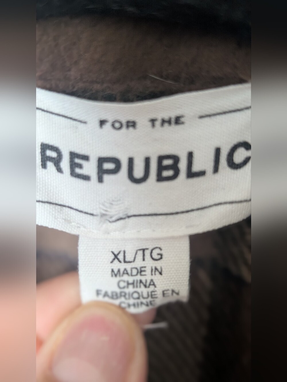For The Republic Brown & Olive Plaid Jean Jacket Nwot - Picture 3 of 7